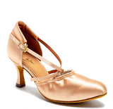 AMERICAN FLEX - FLESH SATIN - 4.5UK - 2"Heel