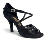 MIA - BLACK SATIN - XG Sole - 6Uk - 2" Heel