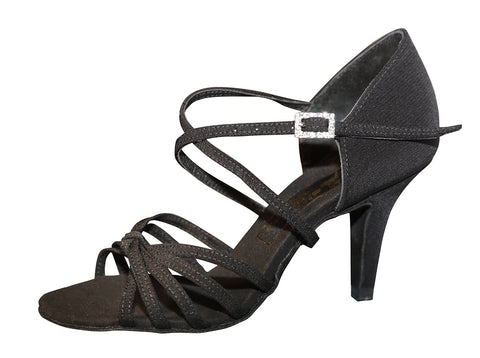 081E Abildtrip   | Black Crepe Satin - Shop4Dancer