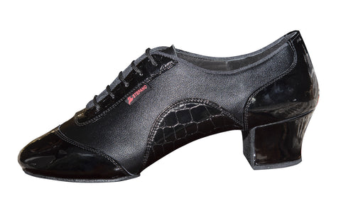 138T - STEFANO - Black Leather - Shop4Dancer