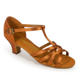 G1012 - TAN SATIN - SIZE 5.5+ - Shop4Dancer