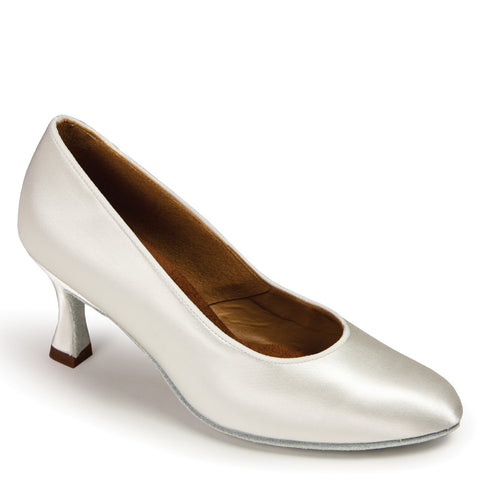 ICS ROUNDTOE - WHITE SATIN - Shop4Dancer