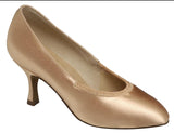 Style 1008 - Flesh Satin - 2" Contour Heel